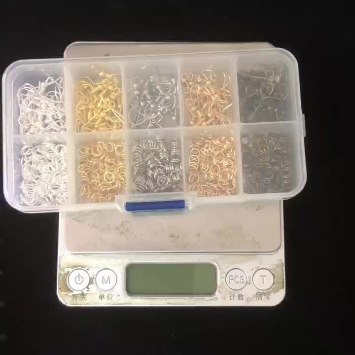 600PCS Iron Ear Hook And Ring for DIY Earring Making